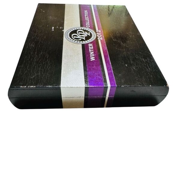 Rocky Patel Winter Collection Wooden Robusto Cigar Box EMPTY Black & Purple 2012 - Picture 4 of 5